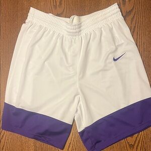 Nike Men's Athletic Shorts in White and Purple
